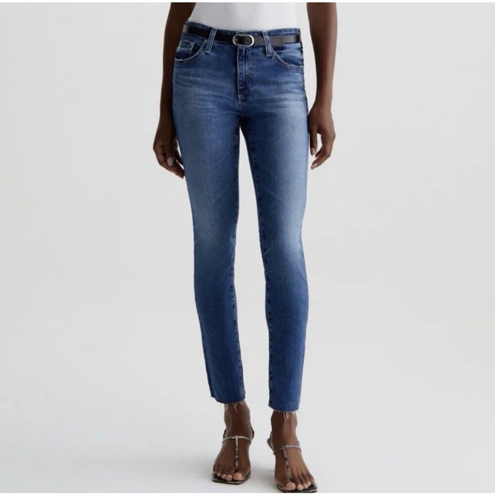 AG Adriano Goldschmied Prima Ankle Cigarette Leg Jeans Dark Wash‎